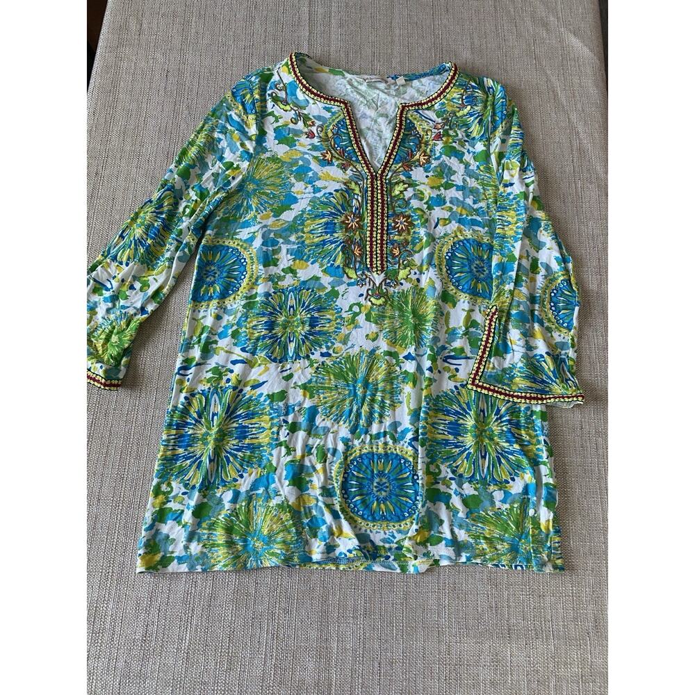 SOFT SURROUNDINGS Women Blouse Very Beautiful Details S